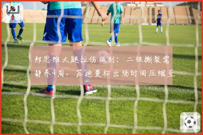 郑思维大腿拉伤级别：二级撕裂需静养4周，苏迪曼杯出场时间压缩至2局